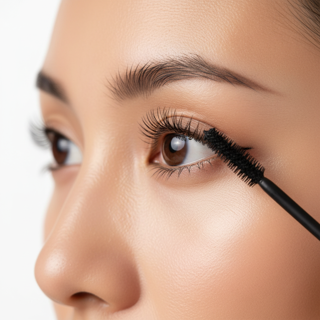 Mascara Lower Lash Application