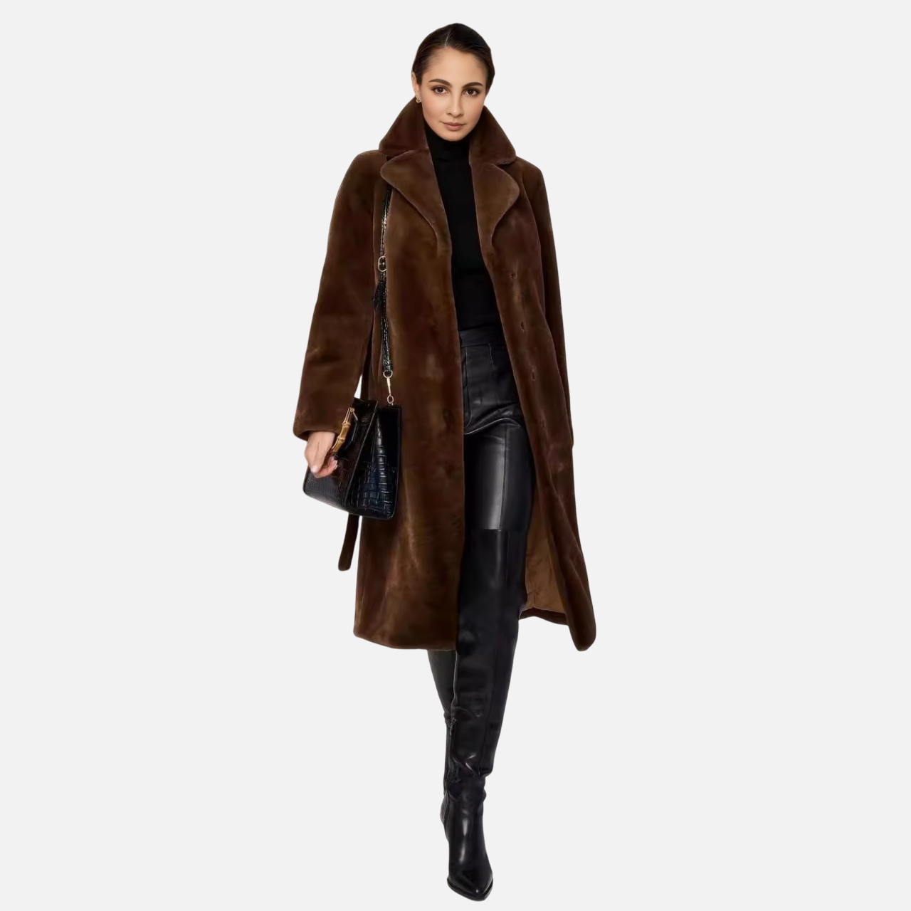 Imitation fur cotton coat thick plush women's coat