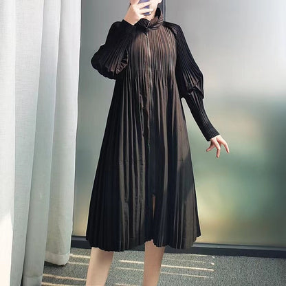 Spring Coat Mid-Length Trench Loose Zipper Coat