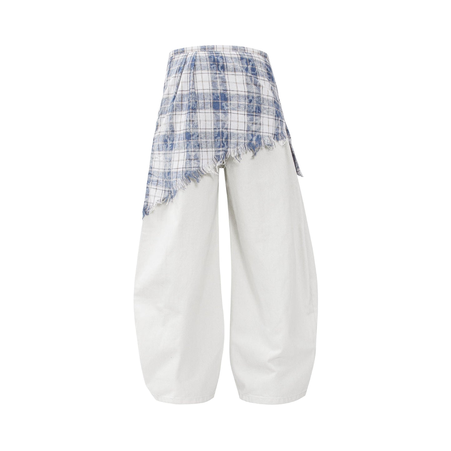 Street Style Vintage Design  Loose Cut-Off Jeans