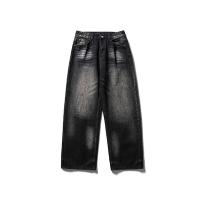Denim Pants Men Loose Straight Leg Wide Leg Long Pants