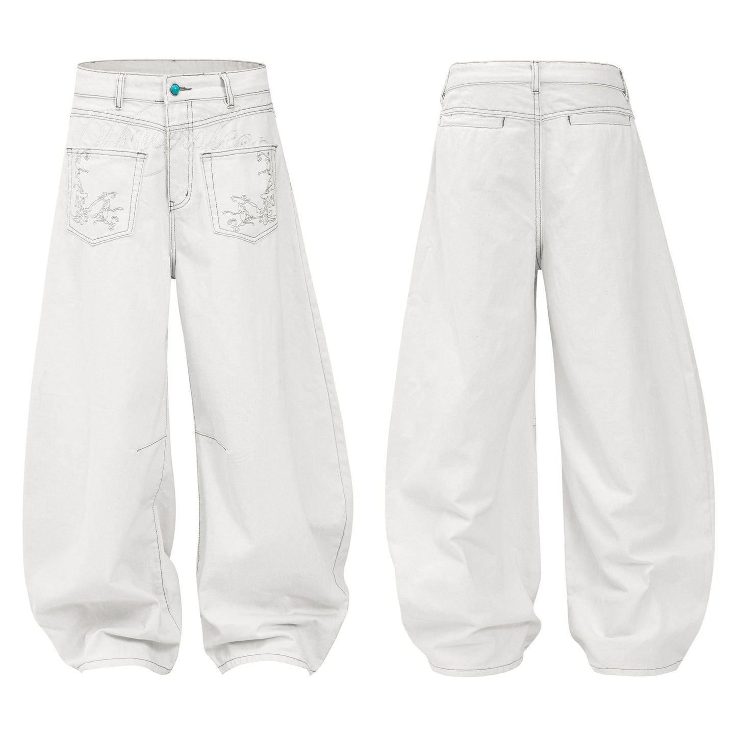 Loose Knife Cut Jeans