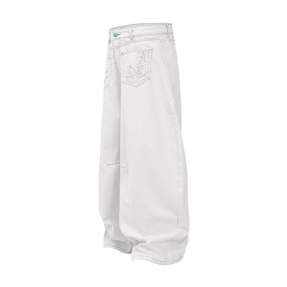 Loose Knife Cut Jeans