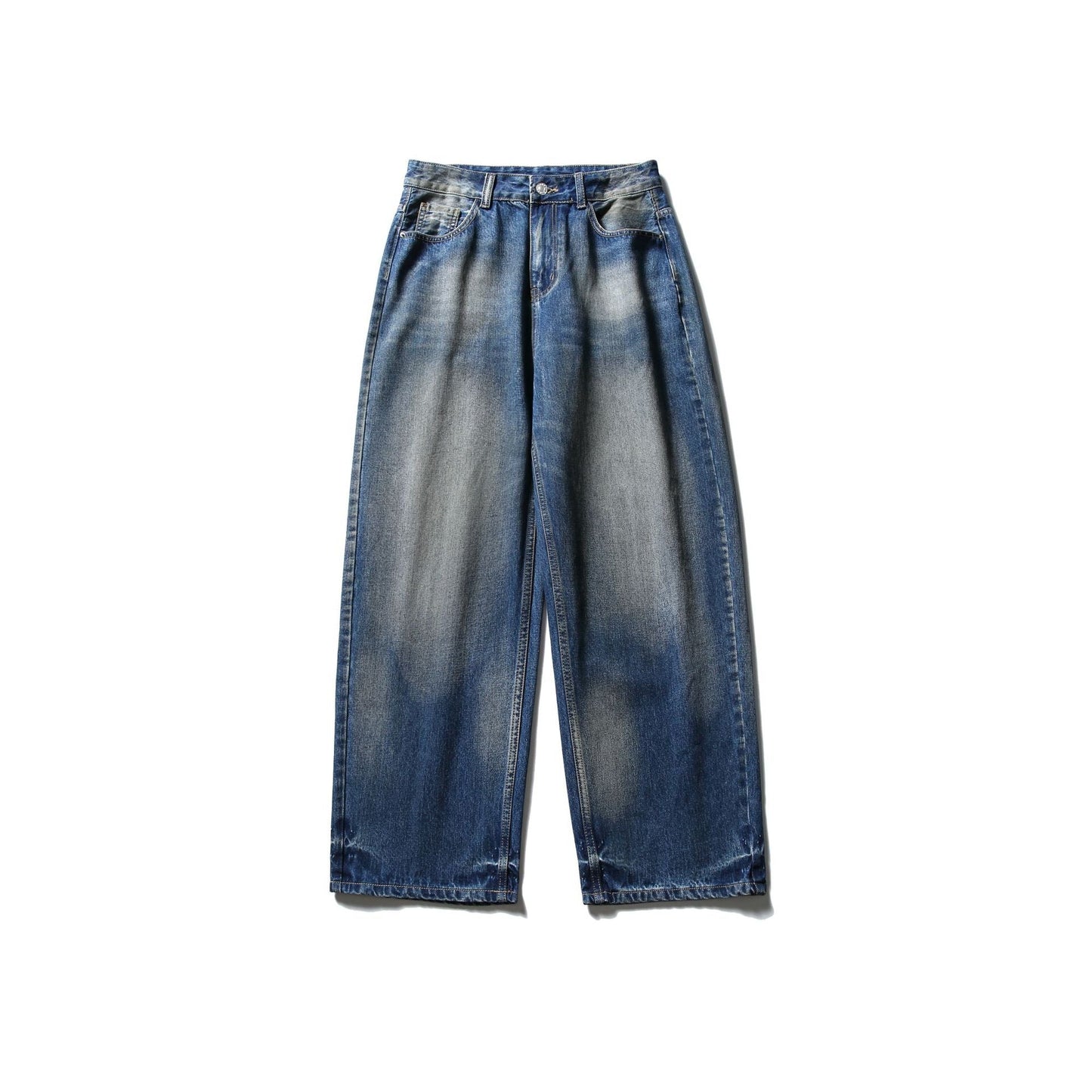 Denim Pants Men Loose Straight Leg Wide Leg Long Pants