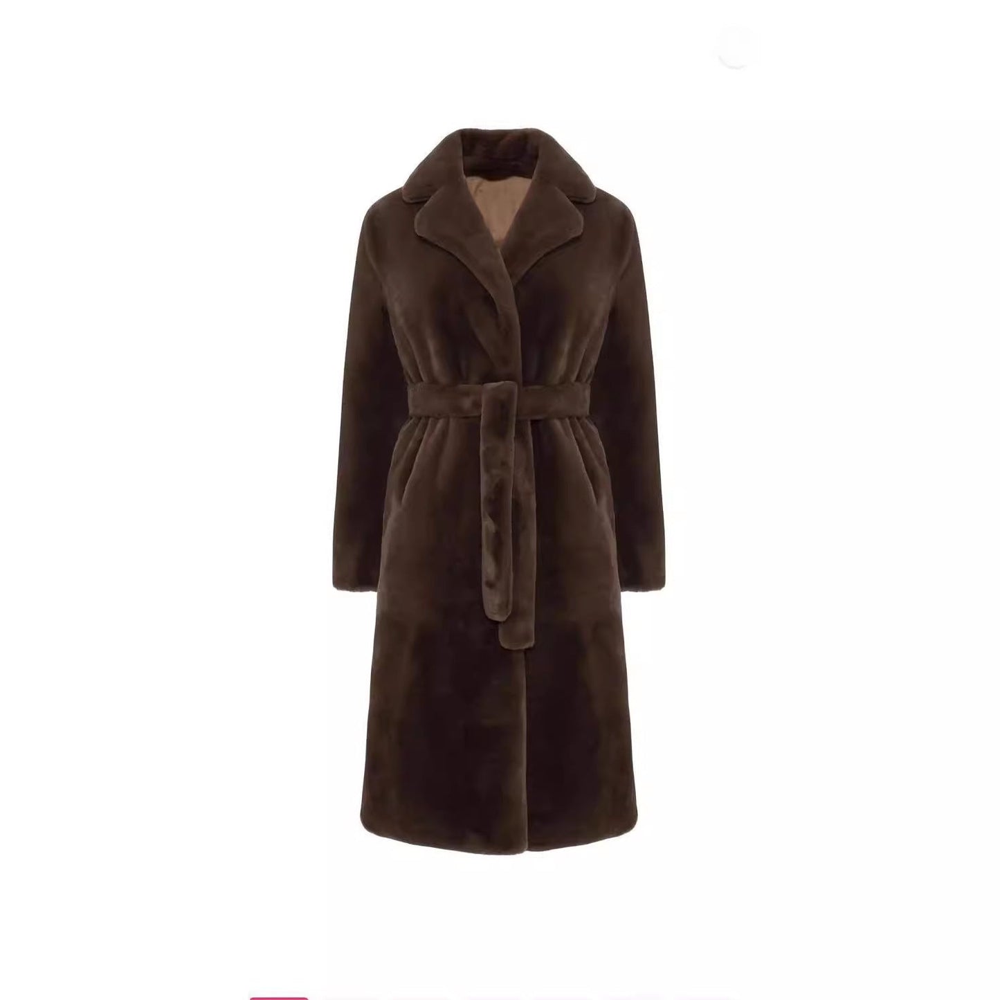 Imitation fur cotton coat thick plush women's coat