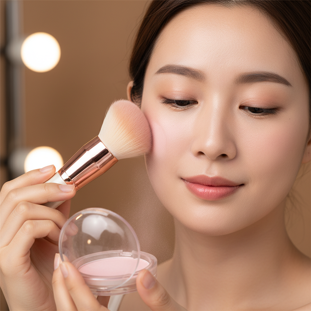 Brush Application on Face