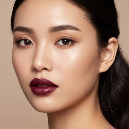 Burgundy Lip Portrait