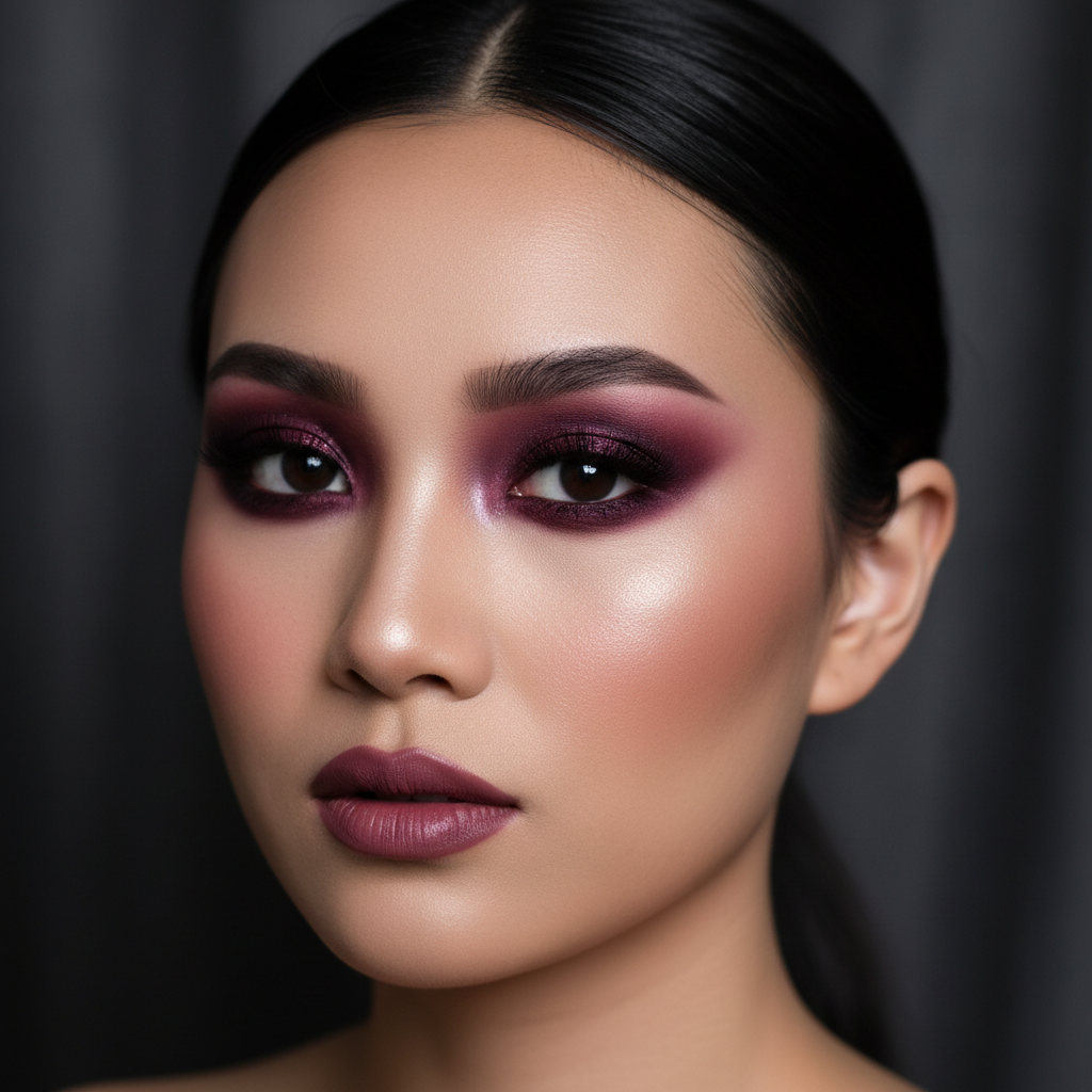 Burgundy Smoky Eye