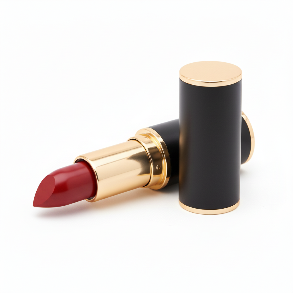 Red Lipstick Black Gold Case