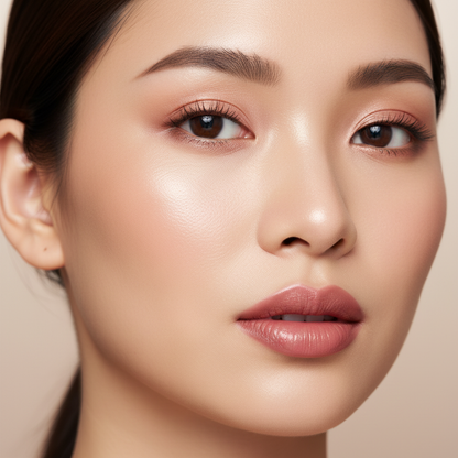 Rosy Nude Lip Portrait